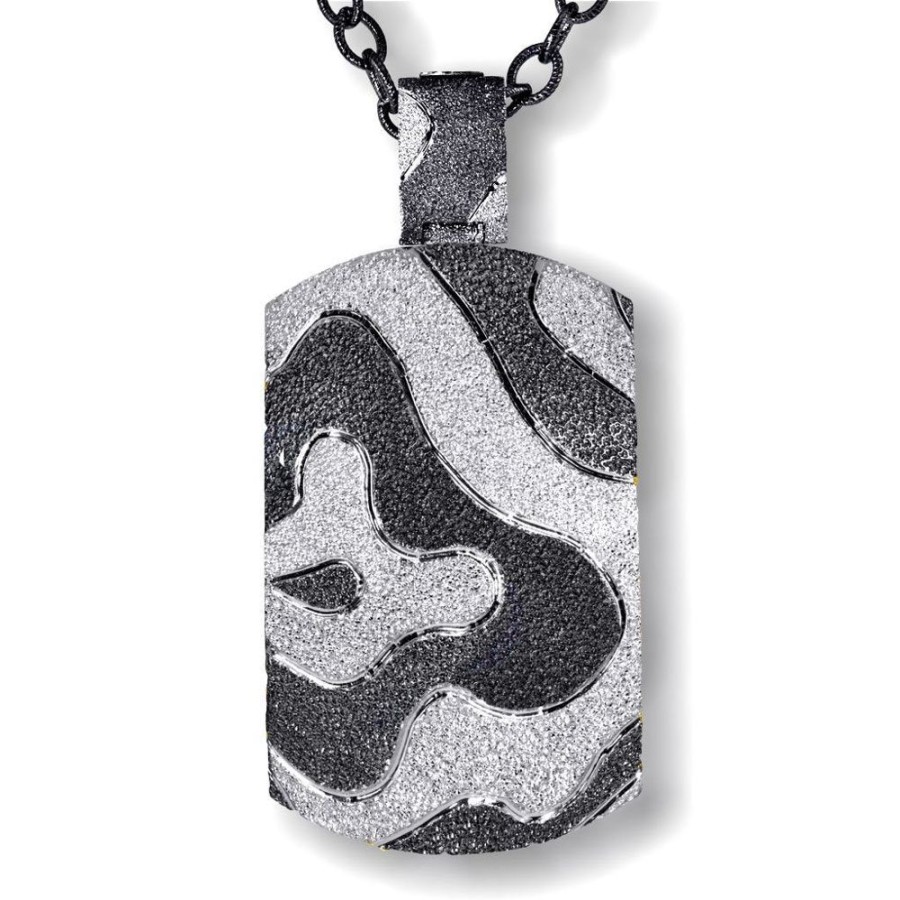 Necklaces Alex Soldier | Silver Cora Tag Pendant/Necklace On Chain