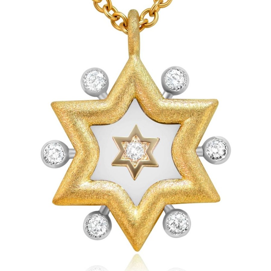 For Men Alex Soldier | Diamond Star Of David Pendant/Necklace