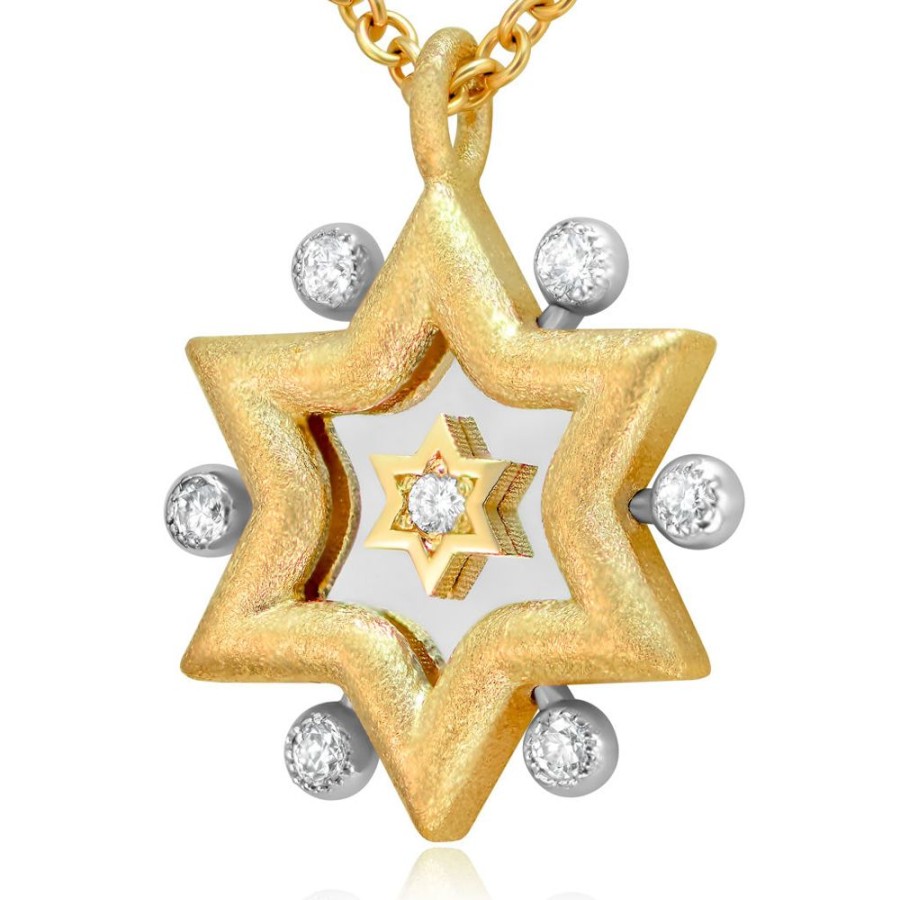 For Men Alex Soldier | Diamond Star Of David Pendant/Necklace