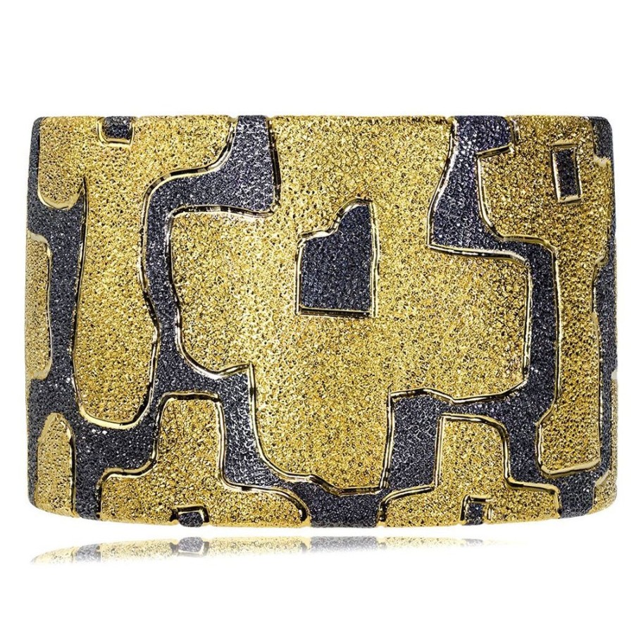 Bracelets Alex Soldier | Silver Crossroad Inverse Pattern Cuff Bracelet