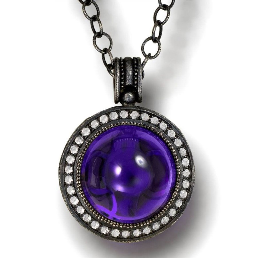 Necklaces Alex Soldier | Silver Symbolica Pendant With Japanese Amethyst & Topaz