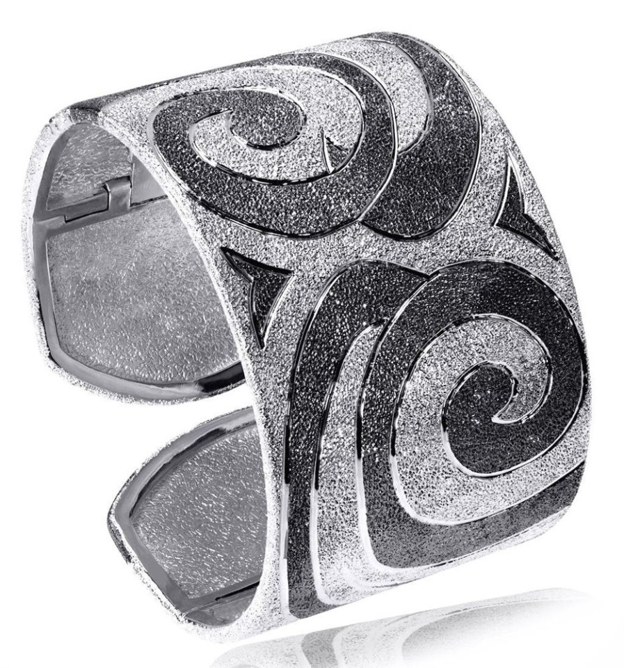 Bracelets Alex Soldier | Silver Swirl Cuff Bracelet